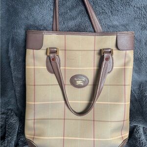 Burberry Vintage Tote/Shoulder Bag
